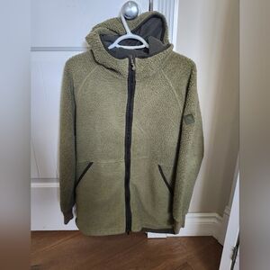 Cozy Olive Green Fleece Jacket